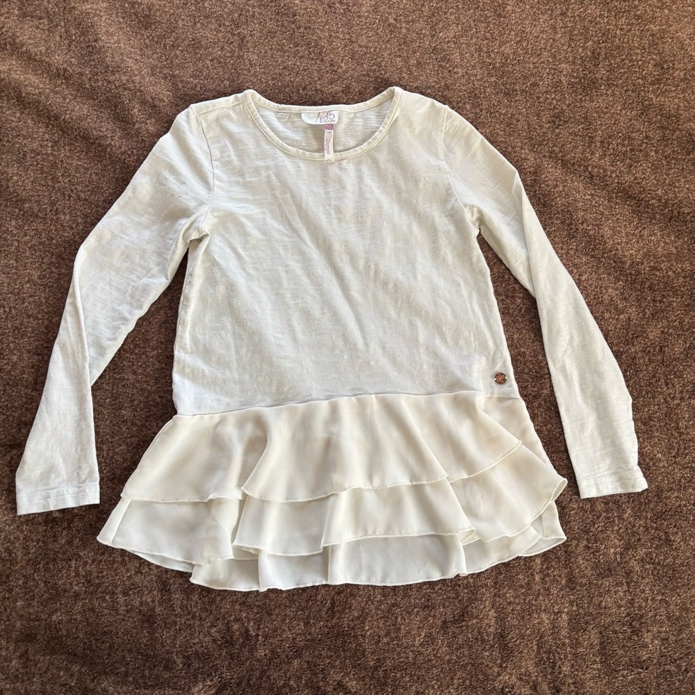 Matilda Jane 435 Yvonne Tee Size 10 Friends Forever Collection Ivory